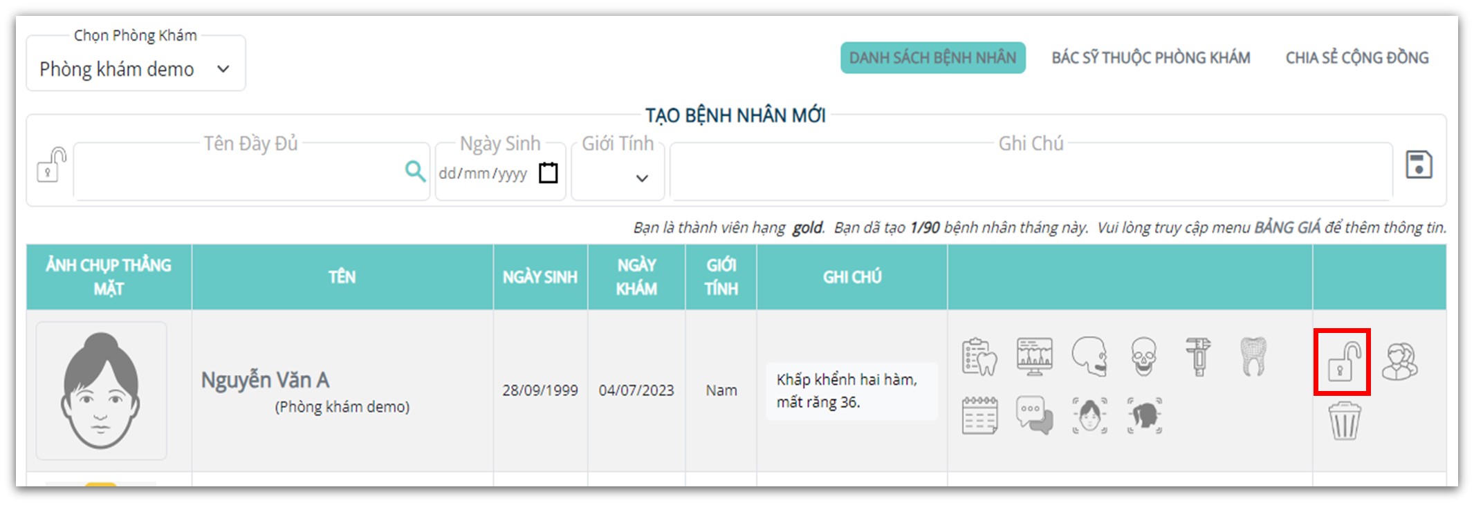 Mã hóa dữ liệu bệnh nhân - Chọn mã hóa